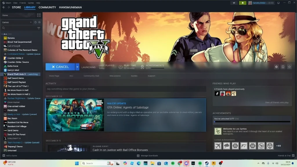 GTA 5 na Steam